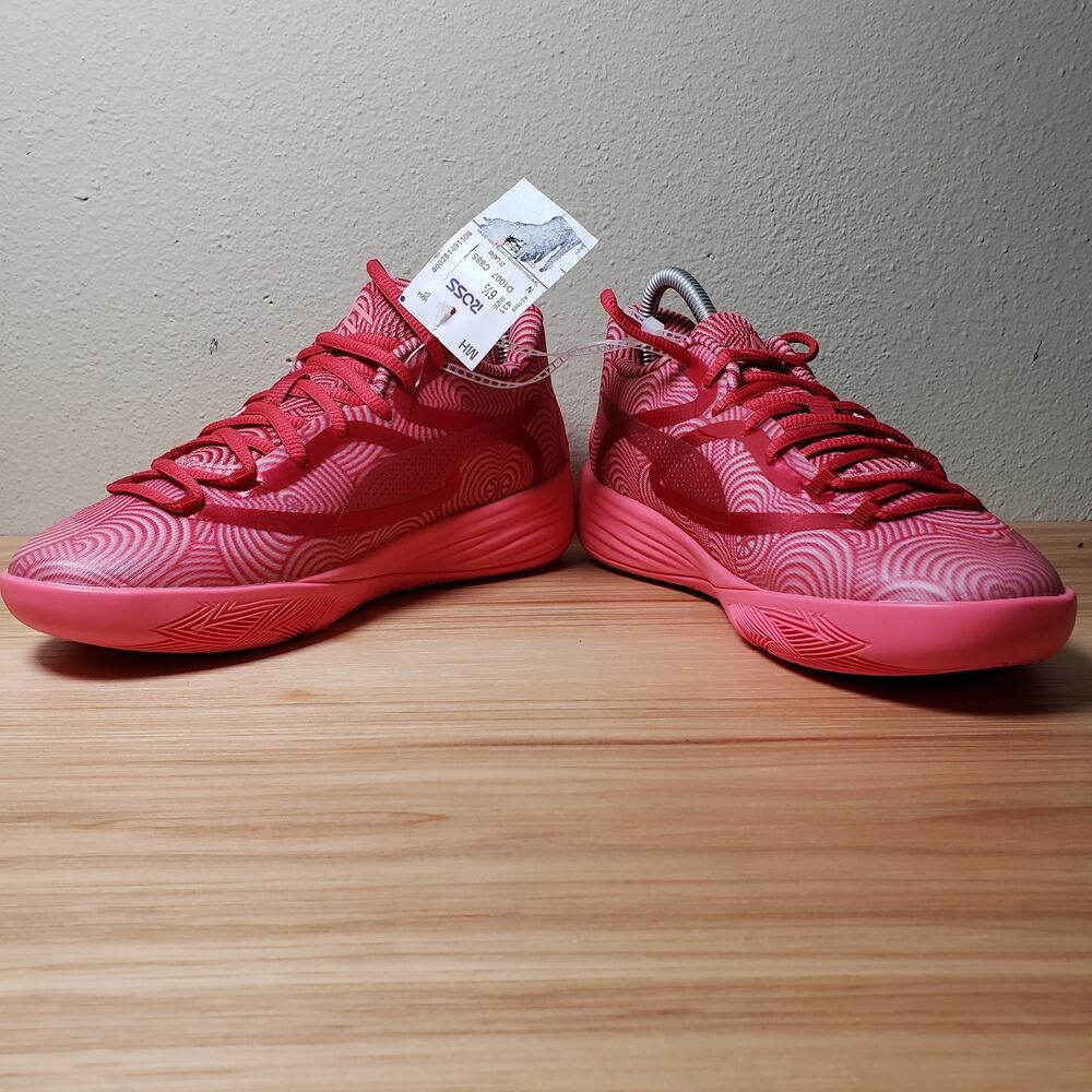 Puma Womens 6.5 Stewie 2 Mi Amor Basketball Shoes Red Pink Swirl Bold Maximalist - Picture 3 of 9